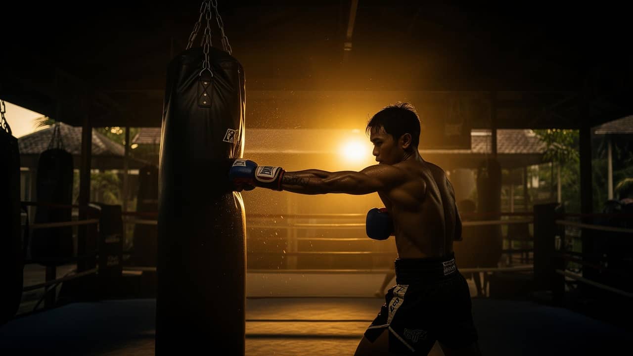 Muay Thai training in Thailand