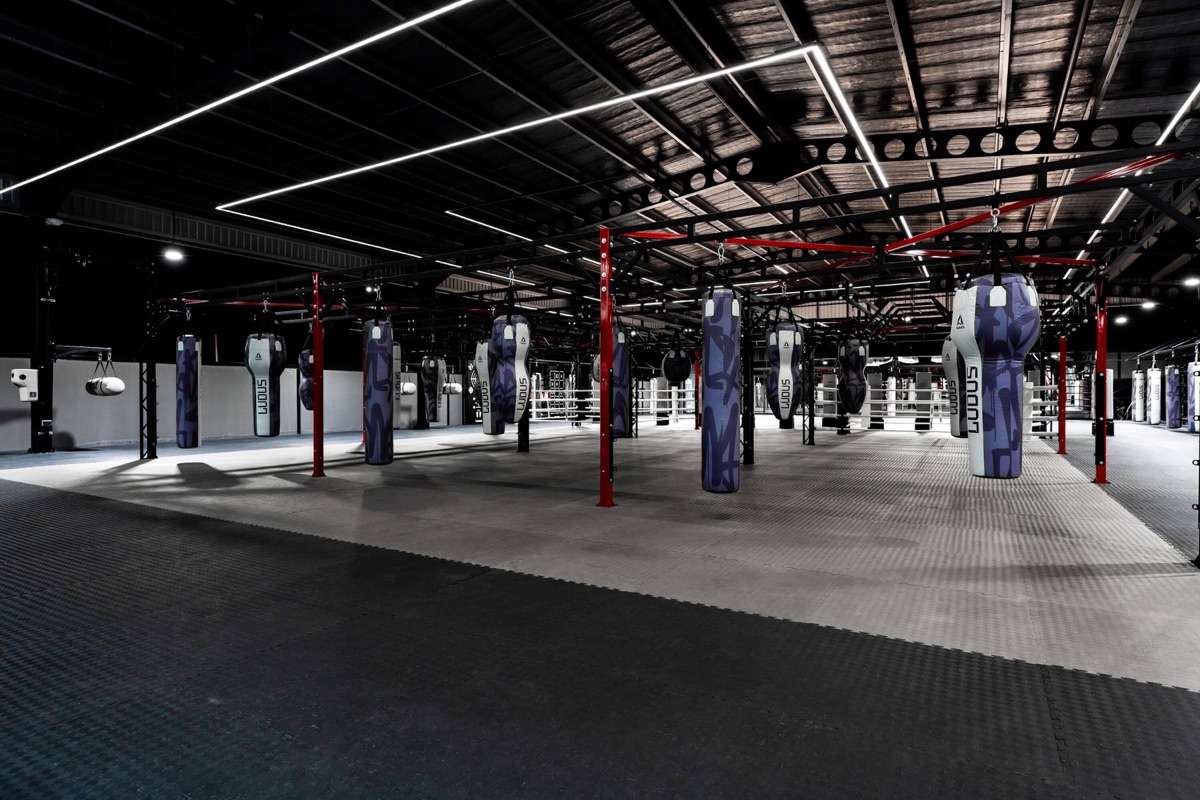 The bag hall at LUDUS, with the rings behind